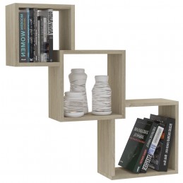 Acquista Mensole a Muro Cubiche in Rovere Sonoma 84,5x15x27cm Truciolato con riferimento GHV-800273 della ditta GARDENHOME