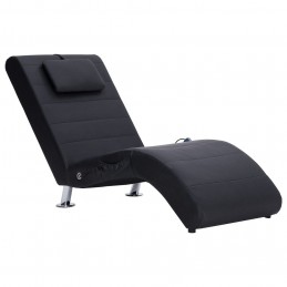 Acquista Sdraio Massaggiante con Cuscino Nero in Similpelle con riferimento GHV-281284 della ditta GARDENHOME