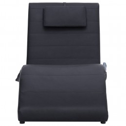 Acquista Sdraio Massaggiante con Cuscino Nero in Similpelle con riferimento GHV-281284 della ditta GARDENHOME