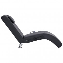 Acquista Sdraio Massaggiante con Cuscino Nero in Similpelle con riferimento GHV-281284 della ditta GARDENHOME