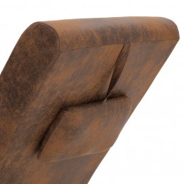 Acquista Sdraio Massaggiante con Cuscino Marrone Similpelle Scamosciata con riferimento GHV-281289 della ditta GARDENHOME