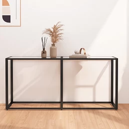 Acquista Tavolo Consolle Trasparente 160x35x75,5 cm in Vetro Temperato con riferimento GHV-331678 della ditta GARDENHOME
