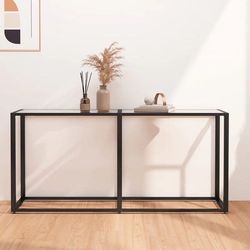 Acquista Tavolo Consolle Trasparente 160x35x75,5 cm in Vetro Temperato con riferimento GHV-331678 della ditta GARDENHOME