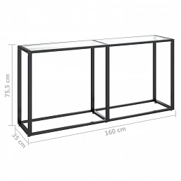 Acquista Tavolo Consolle Trasparente 160x35x75,5 cm in Vetro Temperato con riferimento GHV-331678 della ditta GARDENHOME