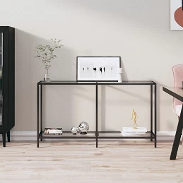 Acquista Tavolo Consolle Trasparente 140x35x75,5 cm in Vetro Temperato con riferimento GHV-331694 della ditta GARDENHOME