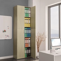 Acquista Armadio per Ufficio Rovere Sonoma 60x32x190 cm in Truciolato con riferimento GHV-800300 della ditta GARDENHOME