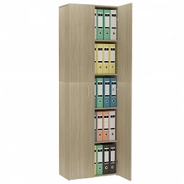 Acquista Armadio per Ufficio Rovere Sonoma 60x32x190 cm in Truciolato con riferimento GHV-800300 della ditta GARDENHOME
