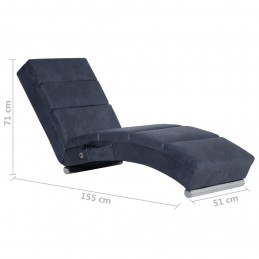 Acquista Sdraio Massaggiante Grigia in Similpelle Scamosciata con riferimento GHV-281300 della ditta GARDENHOME
