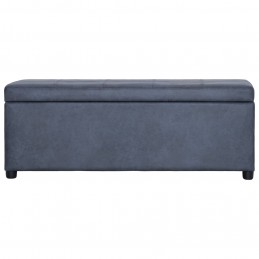 Acquista Panca Vano Portaoggetti 116 cm Grigia in Similpelle Scamosciata con riferimento GHV-281316 della ditta GARDENHOME