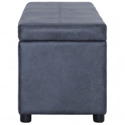 Acquista Panca Vano Portaoggetti 116 cm Grigia in Similpelle Scamosciata con riferimento GHV-281316 della ditta GARDENHOME