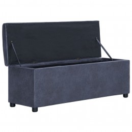 Acquista Panca Vano Portaoggetti 116 cm Grigia in Similpelle Scamosciata con riferimento GHV-281316 della ditta GARDENHOME