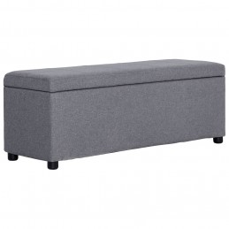 Acquista Panca con Vano Portaoggetti 116 cm Grigio Chiaro in Poliestere con riferimento GHV-281317 della ditta GARDENHOME