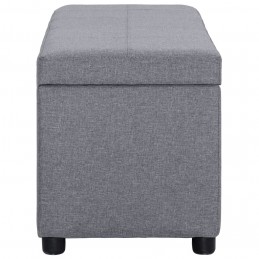 Acquista Panca con Vano Portaoggetti 116 cm Grigio Chiaro in Poliestere con riferimento GHV-281317 della ditta GARDENHOME