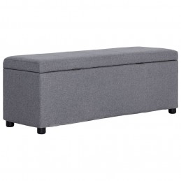 Acquista Panca con Vano Portaoggetti 116 cm Grigio Chiaro in Poliestere con riferimento GHV-281317 della ditta GARDENHOME