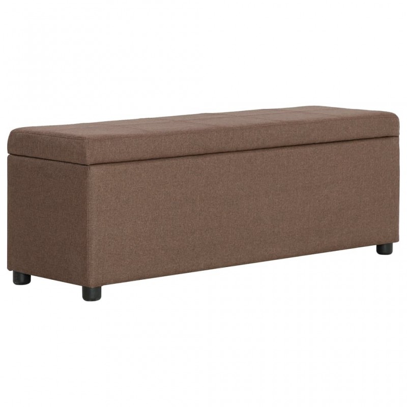 Acquista Panca con Vano Portaoggetti 116 cm Marrone in Poliestere con riferimento GHV-281320 della ditta GARDENHOME