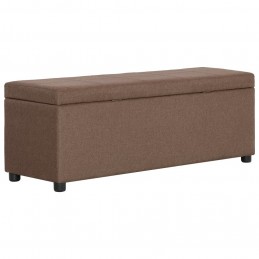 Acquista Panca con Vano Portaoggetti 116 cm Marrone in Poliestere con riferimento GHV-281320 della ditta GARDENHOME