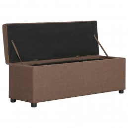 Acquista Panca con Vano Portaoggetti 116 cm Marrone in Poliestere con riferimento GHV-281320 della ditta GARDENHOME