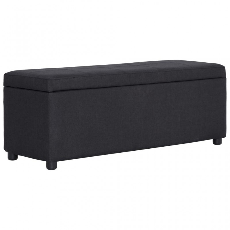 Acquista Panca con Vano Portaoggetti 116 cm Nera in Poliestere con riferimento GHV-281323 della ditta GARDENHOME