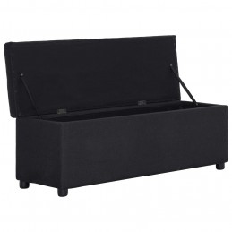 Acquista Panca con Vano Portaoggetti 116 cm Nera in Poliestere con riferimento GHV-281323 della ditta GARDENHOME