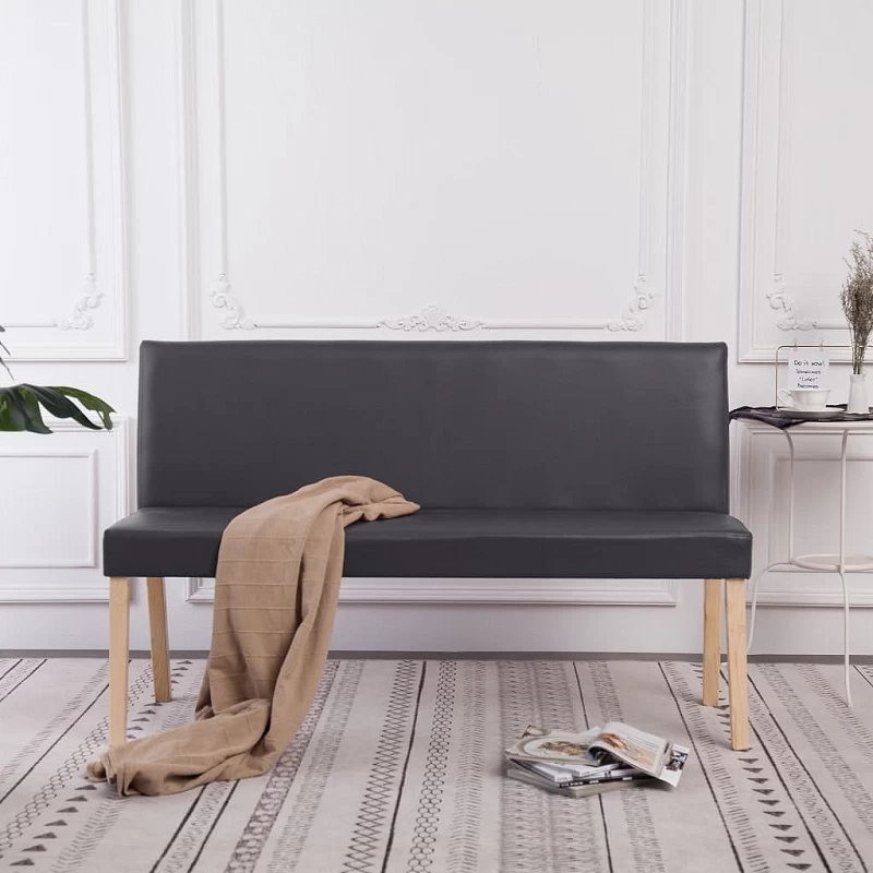 Acquista Panca 139,5 cm Grigia in Similpelle con riferimento GHV-281332 della ditta GARDENHOME