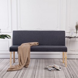 Acquista Panca 139,5 cm Grigio Scuro in Poliestere con riferimento GHV-281334 della ditta GARDENHOME