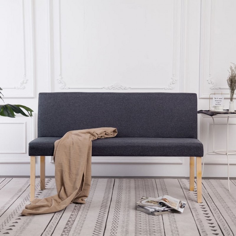 Acquista Panca 139,5 cm Grigio Scuro in Poliestere con riferimento GHV-281334 della ditta GARDENHOME