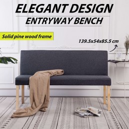 Acquista Panca 139,5 cm Grigio Scuro in Poliestere con riferimento GHV-281334 della ditta GARDENHOME