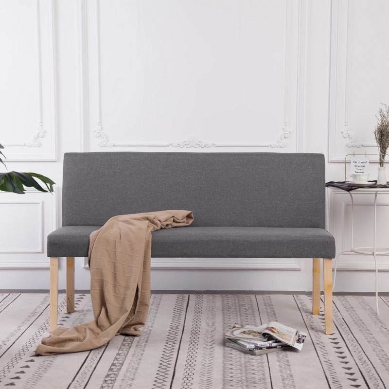 Acquista Panca 139,5 cm Grigio Chiaro in Poliestere con riferimento GHV-281335 della ditta GARDENHOME