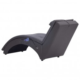 Acquista Sdraio Massaggiante con Cuscino Grigia in Similpelle con riferimento GHV-281348 della ditta GARDENHOME