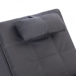 Acquista Sdraio Massaggiante con Cuscino Grigia in Similpelle con riferimento GHV-281348 della ditta GARDENHOME