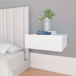 Acquista Comodino Pensile Bianco 40x30x15 cm in Legno Multistrato con riferimento GHV-800306 della ditta GARDENHOME