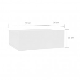 Acquista Comodino Pensile Bianco 40x30x15 cm in Legno Multistrato con riferimento GHV-800306 della ditta GARDENHOME