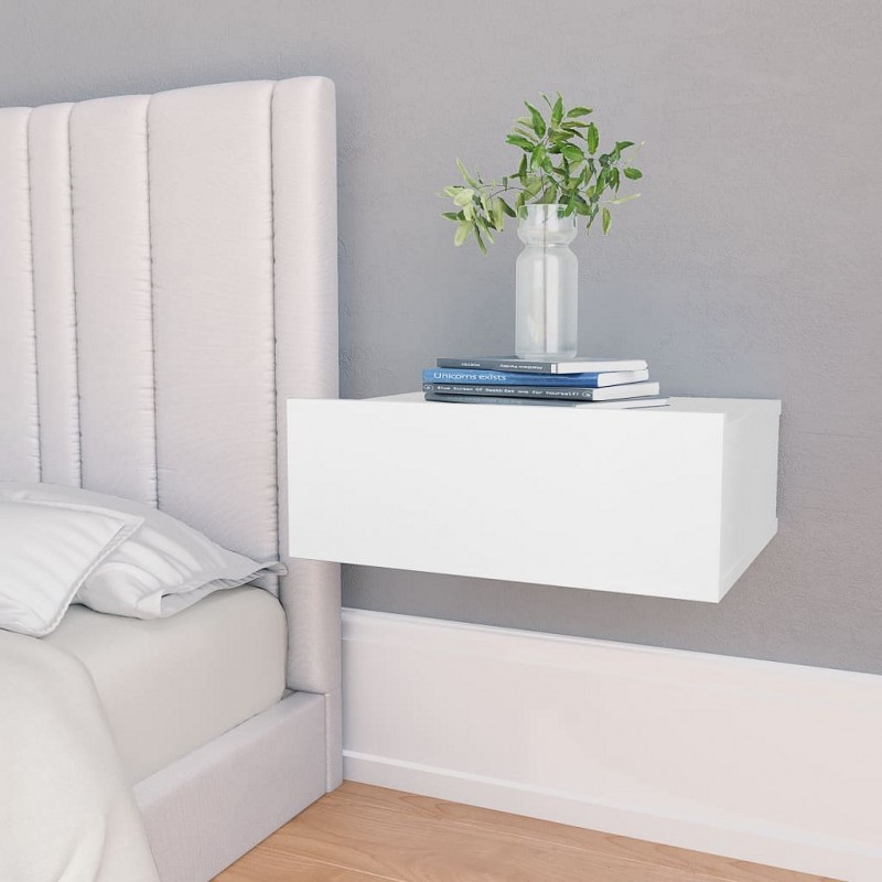 Acquista Comodini Pensili 2 pz Bianco 40x30x15 cm in Truciolato con riferimento GHV-800307 della ditta GARDENHOME