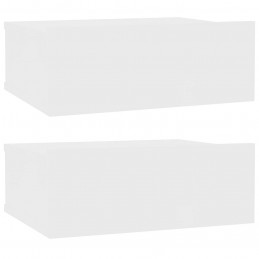 Acquista Comodini Pensili 2 pz Bianco 40x30x15 cm in Truciolato con riferimento GHV-800307 della ditta GARDENHOME