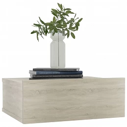Acquista Comodino Pensile Rovere Sonoma 40x30x15 cm Truciolato con riferimento GHV-800312 della ditta GARDENHOME