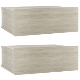 Acquista Comodini Pensili 2 pz Rovere Sonoma 40x30x15 cm Truciolato con riferimento GHV-800313 della ditta GARDENHOME