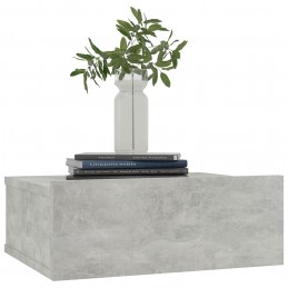Acquista Comodino Pensile Grigio Cemento 40x30x15 cm Truciolato con riferimento GHV-800314 della ditta GARDENHOME