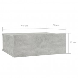 Acquista Comodino Pensile Grigio Cemento 40x30x15 cm Truciolato con riferimento GHV-800314 della ditta GARDENHOME