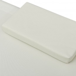 Acquista Lettino Prendisole con Baldacchino e Cuscini Bianco Crema con riferimento GHV-48077 della ditta GARDENHOME
