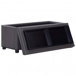 Acquista Cassapanca 87,5 cm Grigia in Similpelle con riferimento GHV-281373 della ditta GARDENHOME