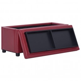 Acquista Cassapanca 87,5 cm Rosso Vino in Similpelle con riferimento GHV-281374 della ditta GARDENHOME