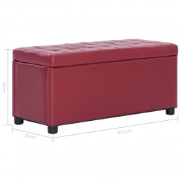 Acquista Cassapanca 87,5 cm Rosso Vino in Similpelle con riferimento GHV-281374 della ditta GARDENHOME