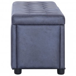 Acquista Cassapanca 87,5 cm Grigia in Similpelle Scamosciata con riferimento GHV-281376 della ditta GARDENHOME