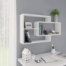 Acquista Mensole a Muro Bianche 104x20x58,5 cm in Legno Multistrato con riferimento GHV-800324 della ditta GARDENHOME