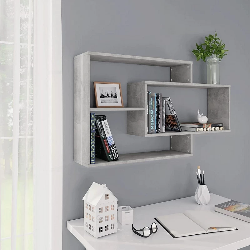 Acquista Mensole a Muro Grigio Calcestruzzo 104x20x58,5 cm in Truciolato con riferimento GHV-800328 della ditta GARDENHOME