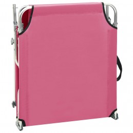 Acquista Lettino Pieghevole con Baldacchino in Acciaio Magenta con riferimento GHV-310327 della ditta GARDENHOME