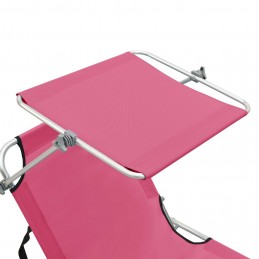 Acquista Lettino Pieghevole con Baldacchino in Acciaio Magenta con riferimento GHV-310327 della ditta GARDENHOME