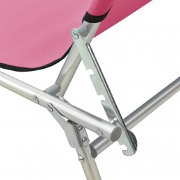 Acquista Lettino Pieghevole con Baldacchino in Acciaio Magenta con riferimento GHV-310327 della ditta GARDENHOME