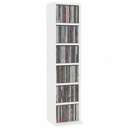Acquista Mobile Porta CD Bianco 21x20x88 cm in Legno Multistrato con riferimento GHV-800351 della ditta GARDENHOME