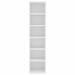 Acquista Mobile Porta CD Bianco 21x20x88 cm in Legno Multistrato con riferimento GHV-800351 della ditta GARDENHOME